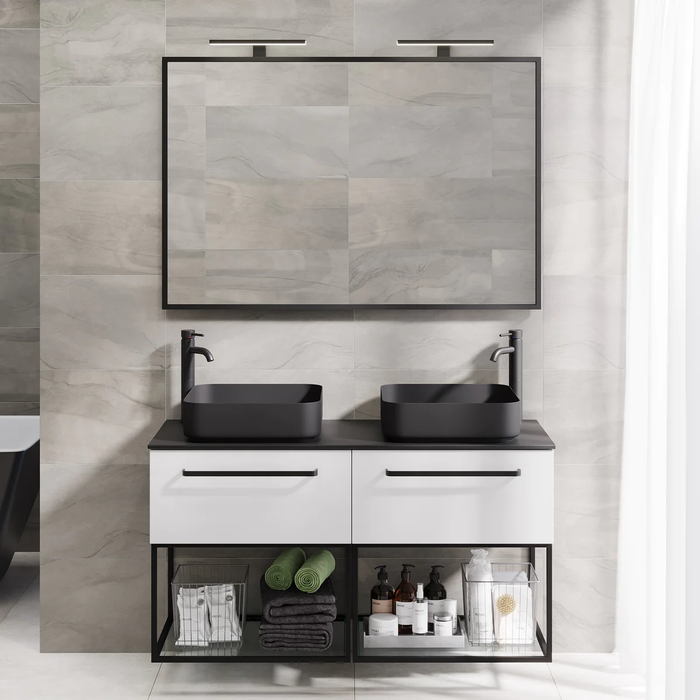 Vikeså Compact Bathroom Furniture, matt white