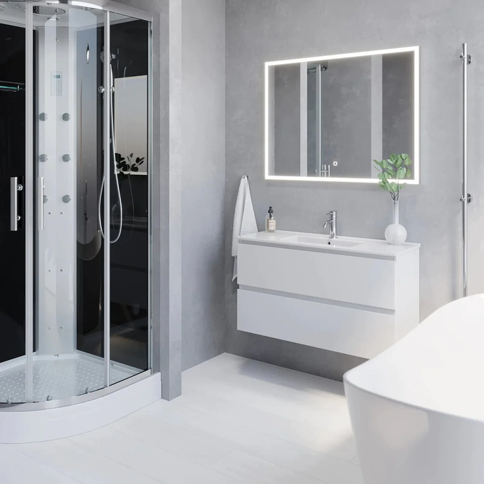 Sandshamn Slimline Bathroom Furniture, matt white