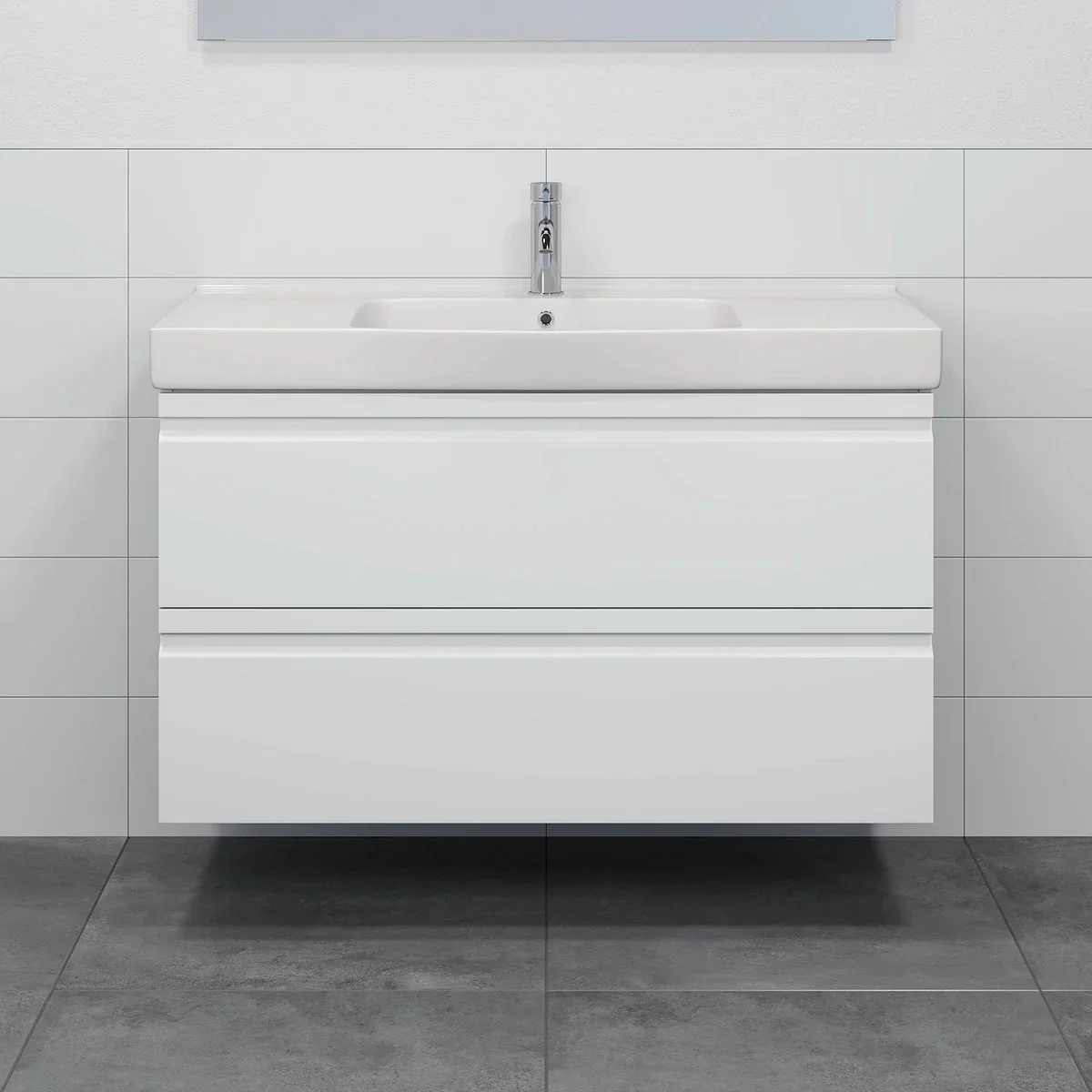 Kroken Bathroom Furniture, matt white