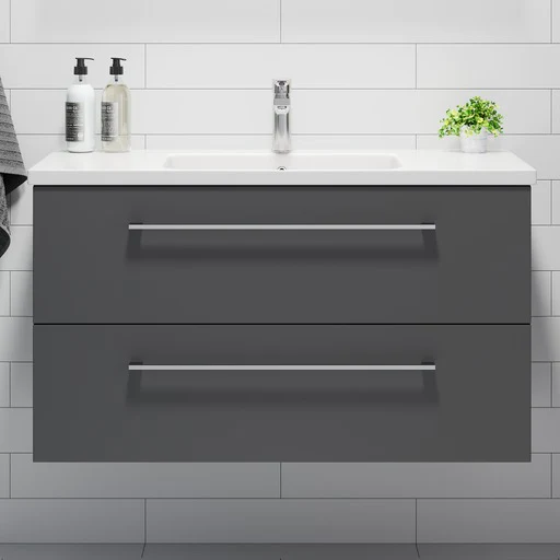 Melhus Bathroom Furniture, Anthracite grey