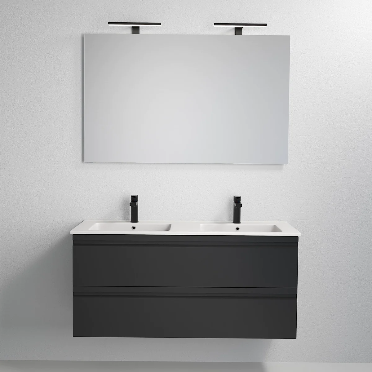 Klokkarvik Bathroom Furniture, matt black