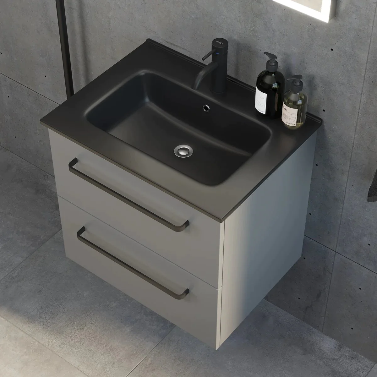 Vegsund Bathroom Furniture, matt grey