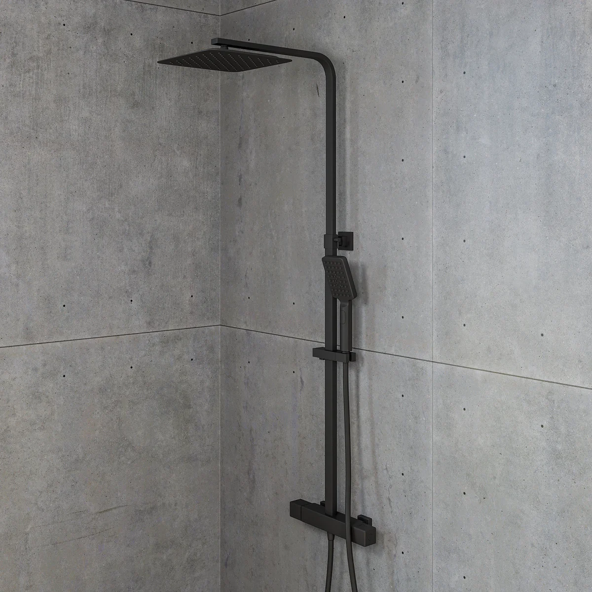 Shower set Næsby, 25 cm, 160 cc