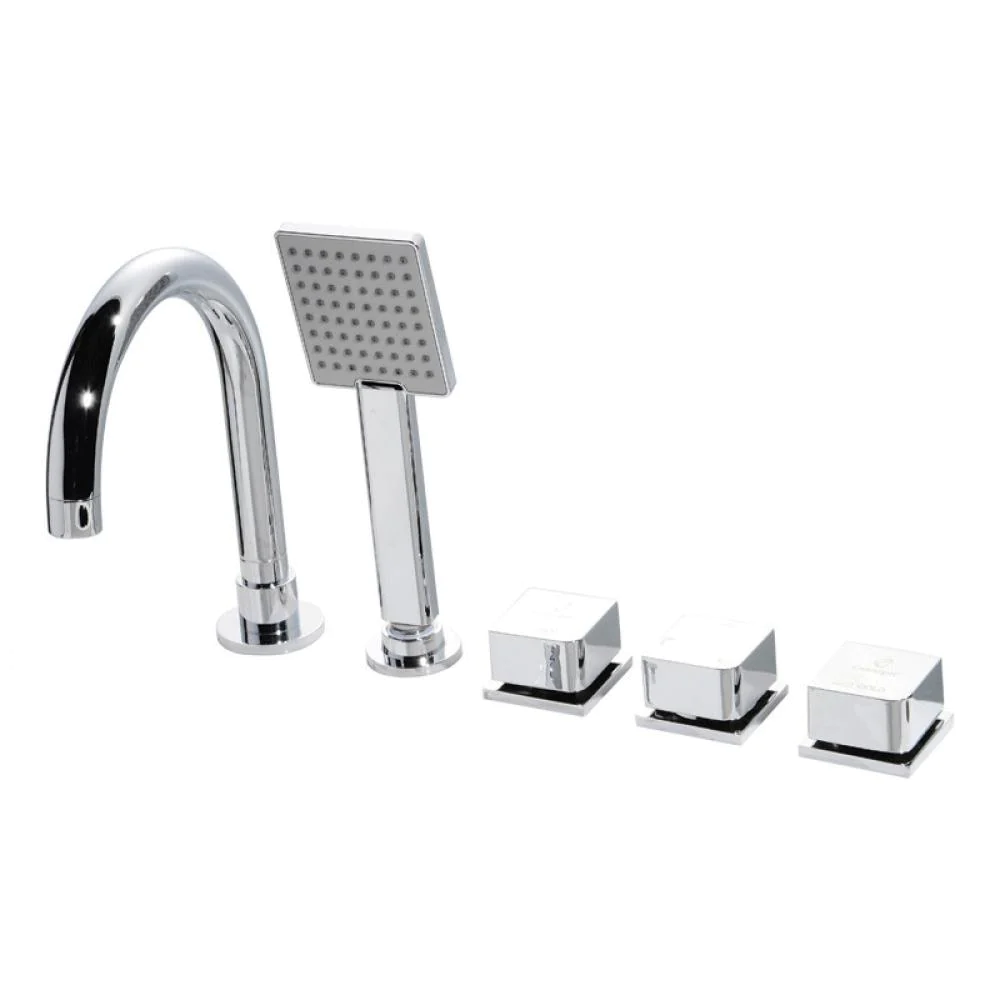 Nysted mixer set with shower for bathtubs