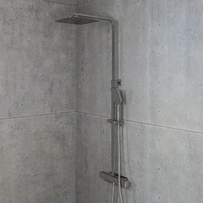 Shower set Næsby with bathtub attachment, 25 cm, Chrome, 160 CC