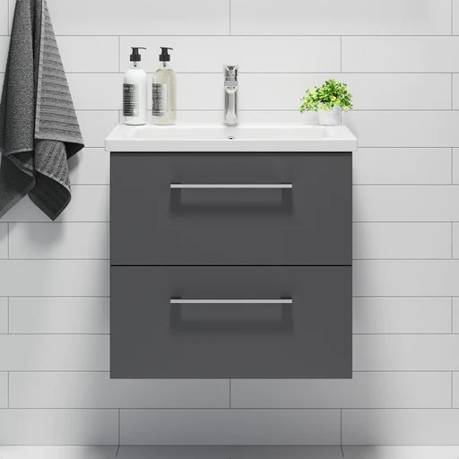 Melhus Bathroom Furniture, Anthracite grey