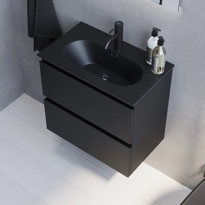 Skagen Slimline Bathroom Furniture, matt black